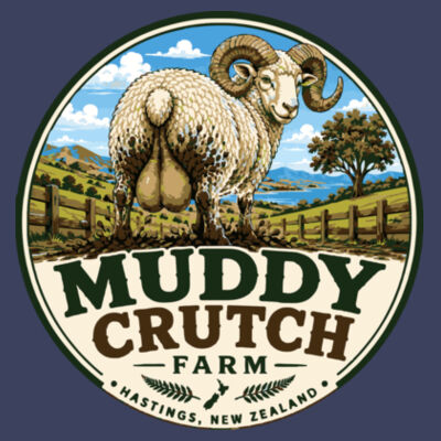 Muddy Crutch Farm Tee (Stone Wash) Design